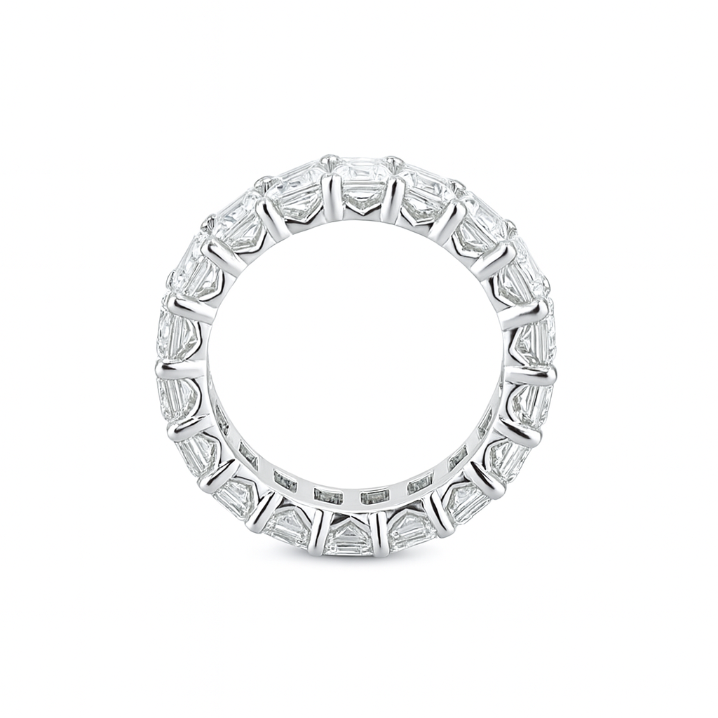 silvaris emerald band | total 6.67ct natural | 21 diamonds