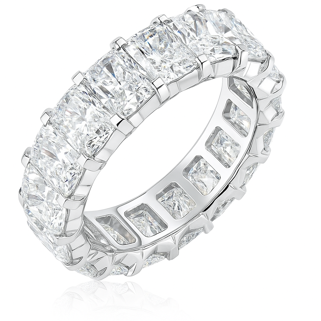 lustrous radiant band |11.96ct natural