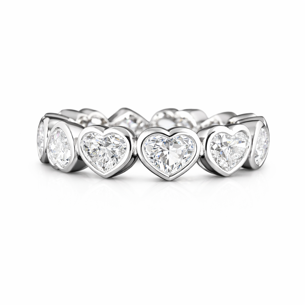 Heart Shape Natural Diamond Rings