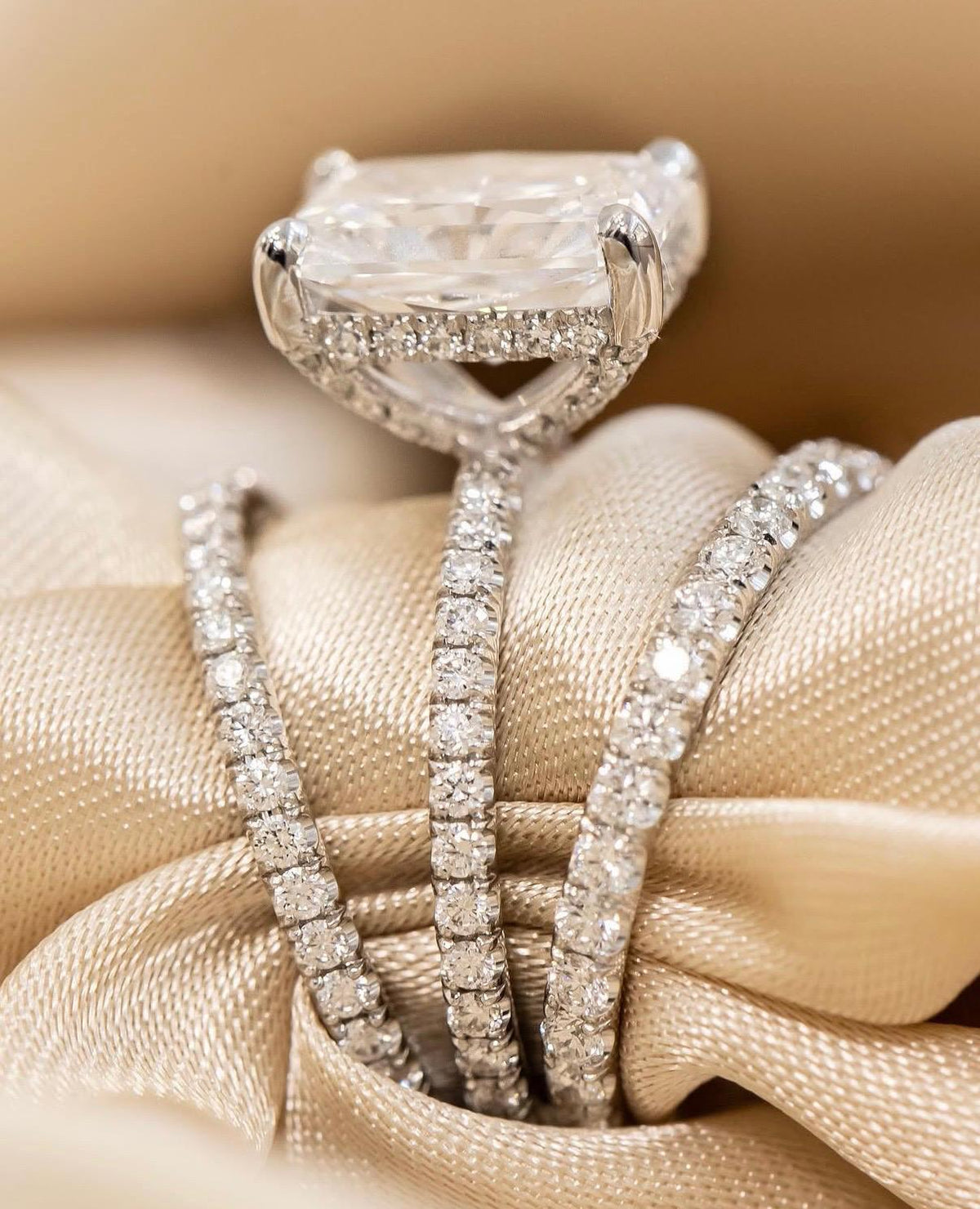 Cushion Cut Natural Diamond Rings