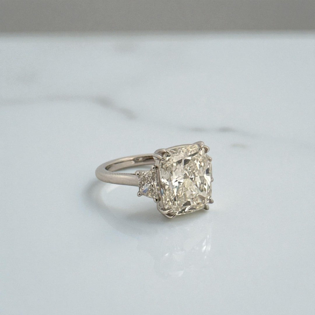 cushion cut lab grown diamond rings LA USA