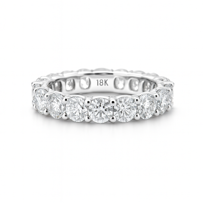 Opal Mirage Band | Total 7.0CT Natural | 18K White Gold