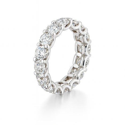 Opal Mirage Band | Total 7.0CT Natural | 18K White Gold