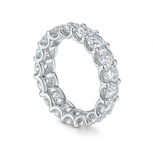 Opal Mirage Band | Total 7.0CT Natural | 18K White Gold