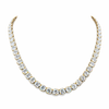 ABSOLUTE  | 71.99  Ct Round Diamond Tennis Necklace in 14K White - Lab Grown Diamonds