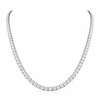 REGALIA | 17.12 Ct Round Diamond Tennis Necklace in 14K White - Lab Grown Diamonds