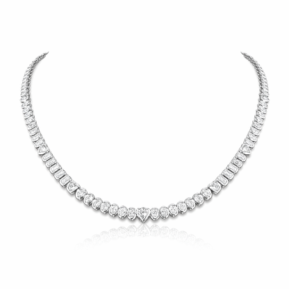 NEXUS | 8 Ct MixedShape Diamond Tennis Necklace in 14K Yellow - Lab Grown Diamond