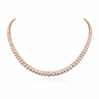 NEXUS | 8 Ct MixedShape Diamond Tennis Necklace in 14K Yellow - Lab Grown Diamond