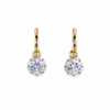 ALESSIA | 2.02 Ct Round Shape Hanging Earring in 14K Yellow Gold - Lab Grown Diamond