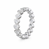 AMANTE | 2.42 Ct Heart Shape Eternity Band in 14K WHITE GOLD - Lab Grown Diamond