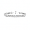 ARCTIC | 6.76 Ct Round Diamond Tennis Bracelet in 14K White - Lab Grown Diamond