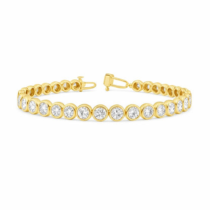 ARCTIC | 6.76 Ct Round Diamond Tennis Bracelet in 14K White - Lab Grown Diamond