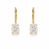 AURIA | 2.11 Ct Oval Shape Hanging Earring in 14K Yellow Gold - Lab Grown Diamond