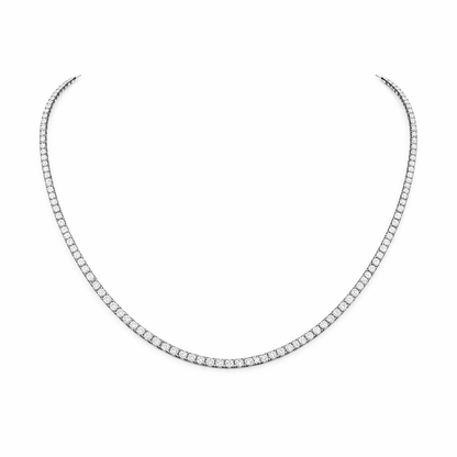 AURORA | 5.52 Ct Round Necklace in 14K White Gold