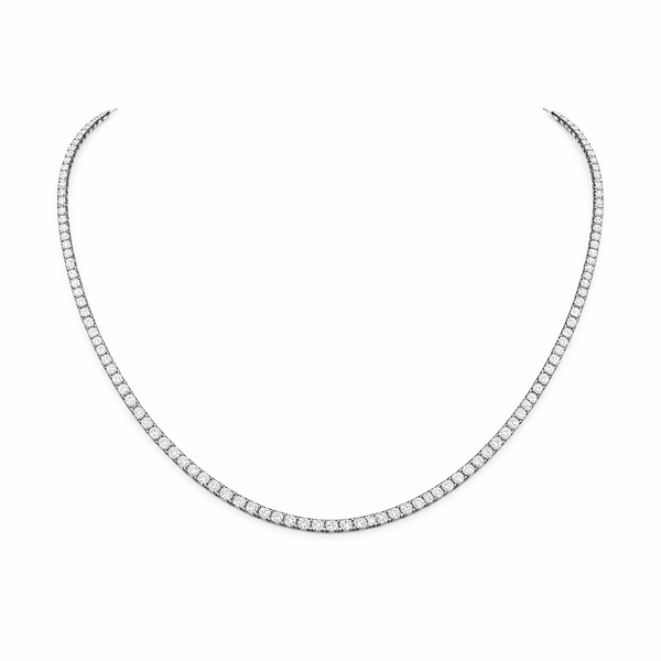 AURORA | 5.52 Ct Round Necklace in 14K White Gold