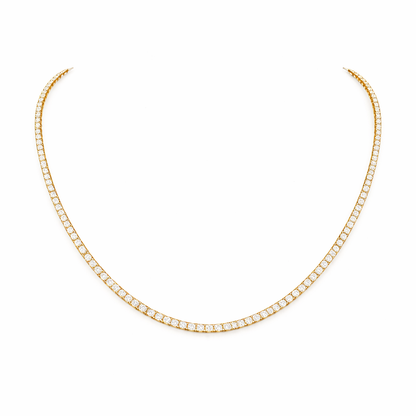 AURORA | 5.52 Ct Round Necklace in 14K Yellow Gold