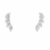 AVELISSE ELAN | 2.62 Ct Marquise Shape Crawler Earring in 14K WHITE GOLD - Lab Grown Diamond