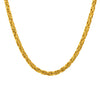 BAROQUE | 146gm Byzantine Chain in 14K Yellow Gold - Lab Grown Diamond