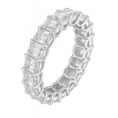 Vassara Emerald Band | Total 7.69CT Natural | 19 Diamonds