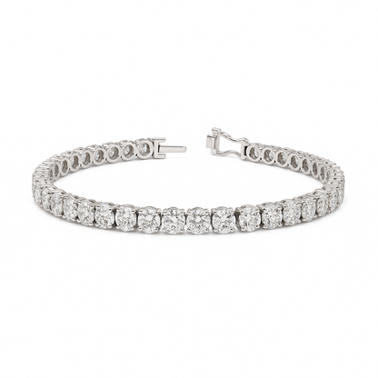 RADIANT | 16.03 Ct Oval Diamond Tennis Bracelet in 14K White - Lab Grown Diamonds