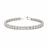 RADIANT | 16.03 Ct Oval Diamond Tennis Bracelet in 14K White - Lab Grown Diamonds