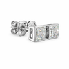 CYNOSURE | 2.08 Ct Princess Shape Studs Earring in 14K White Gold - Lab Grown Diamond