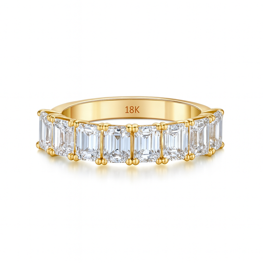 Trielle Ring | Total 2.64 CT Natural | 18K Yellow Gold