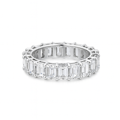 Emerald Aura Band | Total 4.22CT Natural | 21 Diamonds