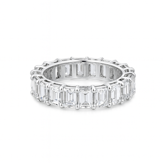 Emerald Aura Band | Total 4.22CT Natural | 21 Diamonds