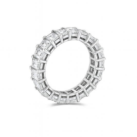 Emerald Aura Band | Total 4.22CT Natural | 21 Diamonds