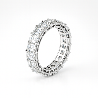 Emerald Aura Band | Total 4.22CT Natural | 21 Diamonds