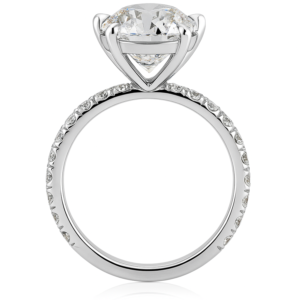 seraphine oval ring | 12.84ct natural | 18k white gold