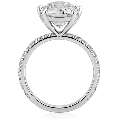 Seraphine Oval Ring | 12.84CT Natural | 18K White Gold