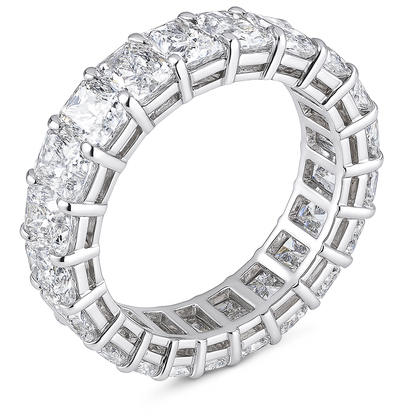 Everglow Radiant Band | 6.22CT Natural | 18K White Gold
