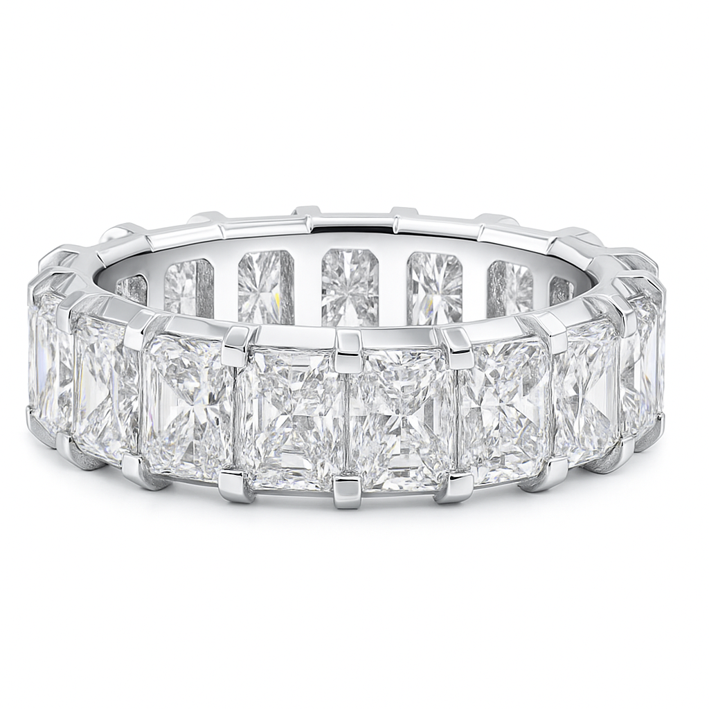 lustrous radiant band |11.96ct natural