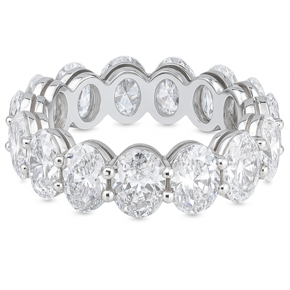 Oval Band |7.75CT Natural | 18K White Gold