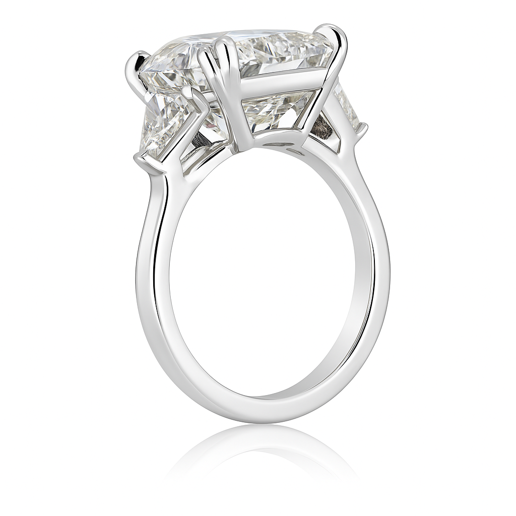 cushion grace diamond ring |total 13.55ct natural