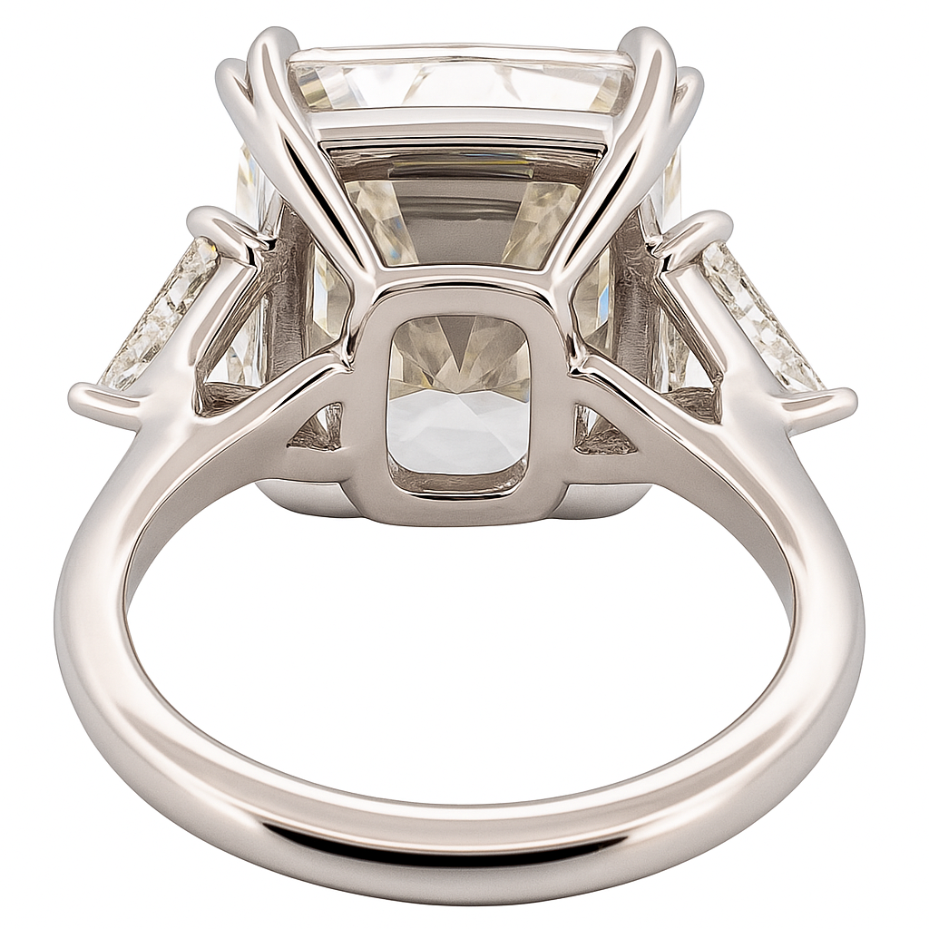 cushion grace diamond ring |total 13.55ct natural