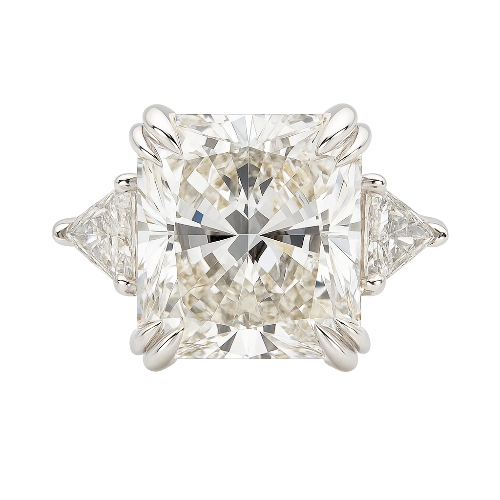 cushion grace diamond ring |total 13.55ct natural