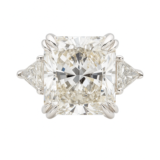 Cushion Grace Diamond Ring |Total 13.55CT Natural