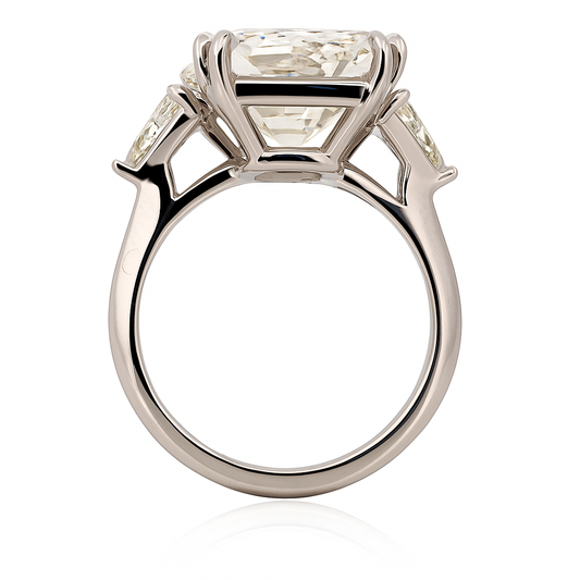 Cushion Grace Diamond Ring |Total 13.55CT Natural