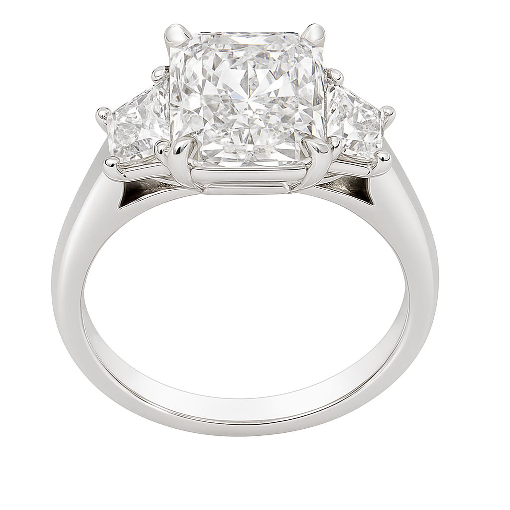 diamond dream radiant ring | total 4.91ct natural