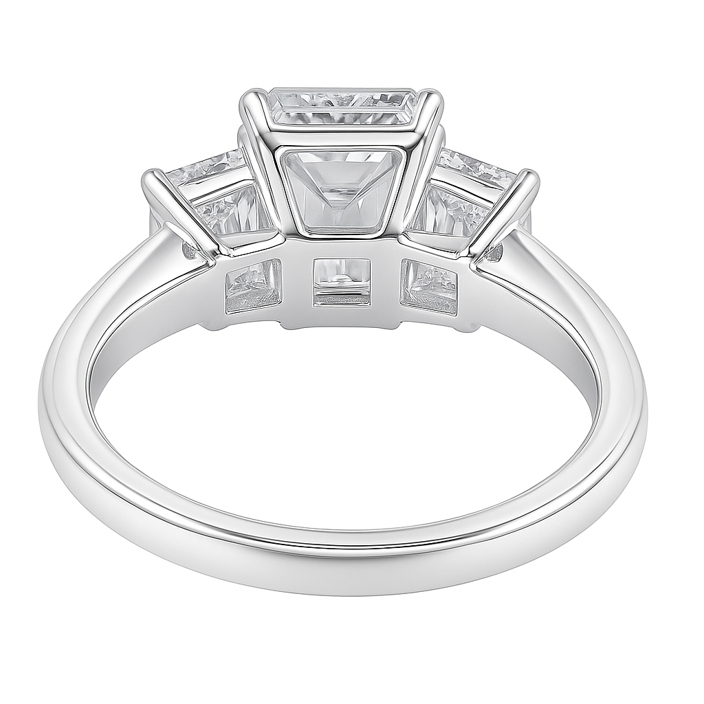 promise emerald ring |total  1.93 ct natural | 14k white gold