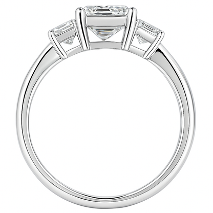 Promise Emerald Ring |Total  1.93 CT Natural | 14K white Gold