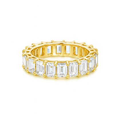 Emerald Aura Band | Total 4.22CT Natural | 21 Diamonds