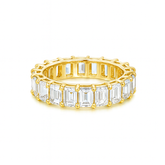 Emerald Aura Band | Total 4.22CT Natural | 21 Diamonds