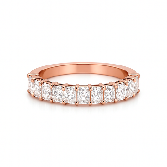 Lumivon Radiant Ring | Total 1.74CT Natural | 11 Diamonds