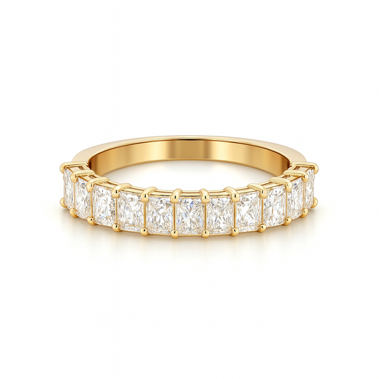 Lumivon Radiant Ring | Total 1.74CT Natural | 11 Diamonds