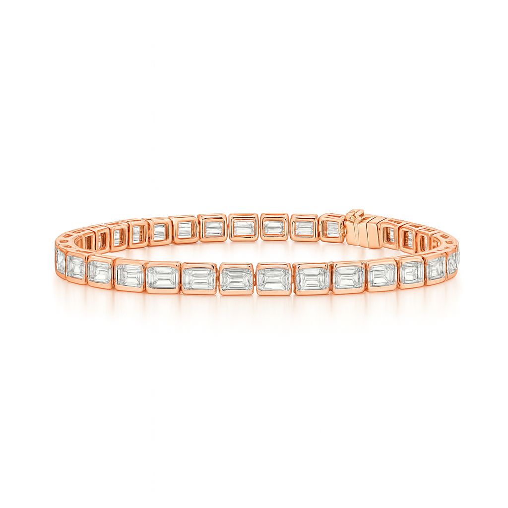 emerald luxe emerald bracelet | total 11.57ct natural | 14k yellow gold