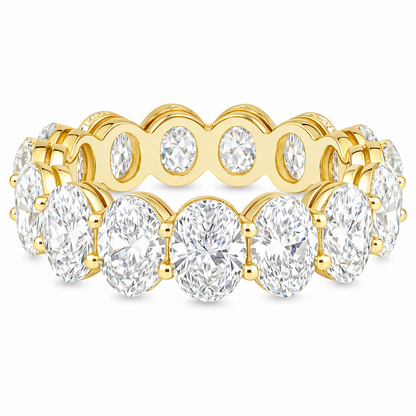 Oval Band |7.75CT Natural | 18K White Gold